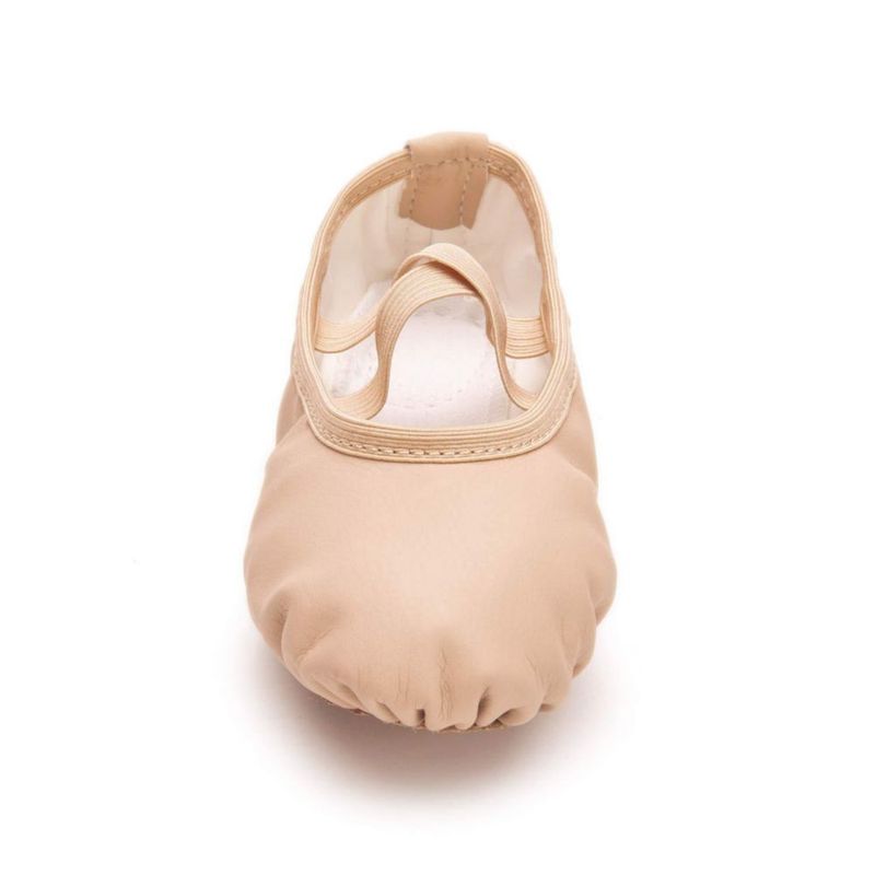 Zapatos de ballet RoseMoli 185 cm color nude de cuero para yoga y danza