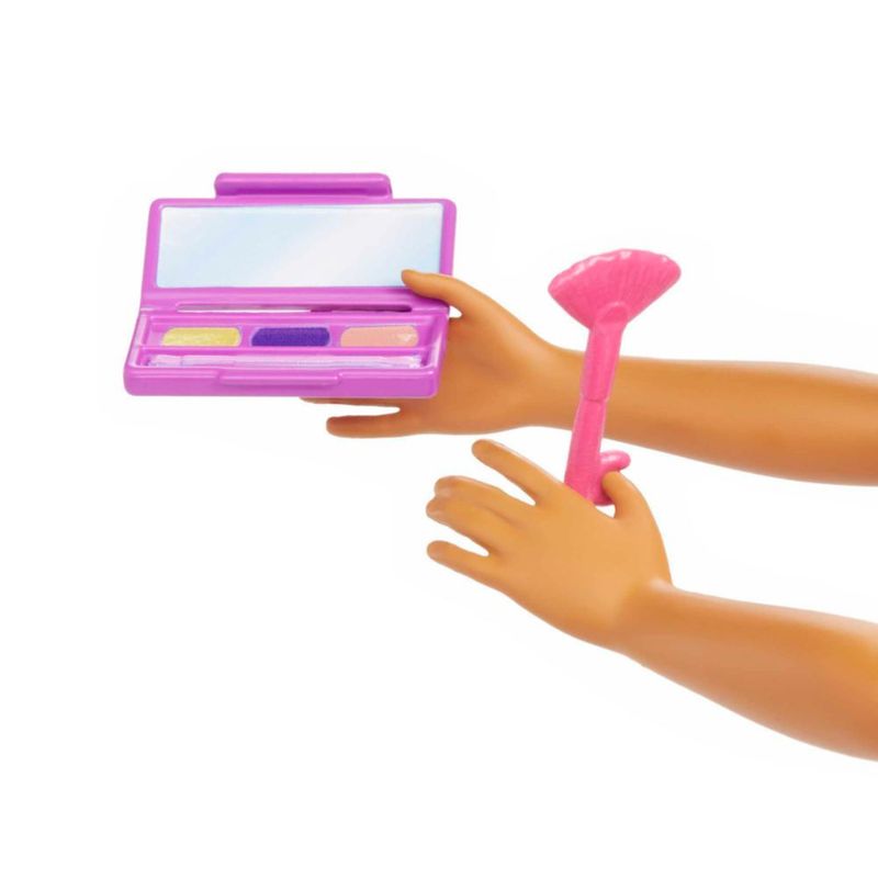 Muñeca de moda Barbie Careers maquilladora con cabello verde azulado