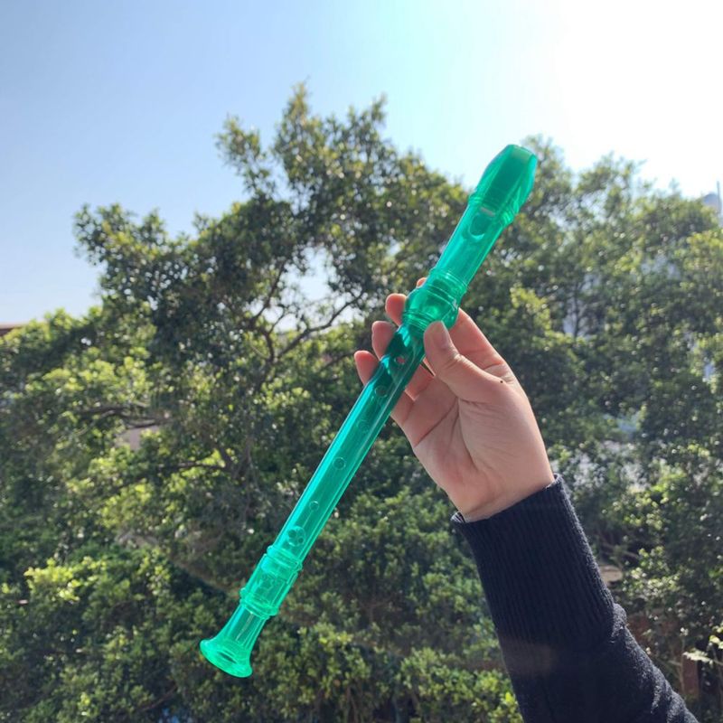 Flauta dulce ENGIEGEE 325 cm 8 agujeros Verde transparente