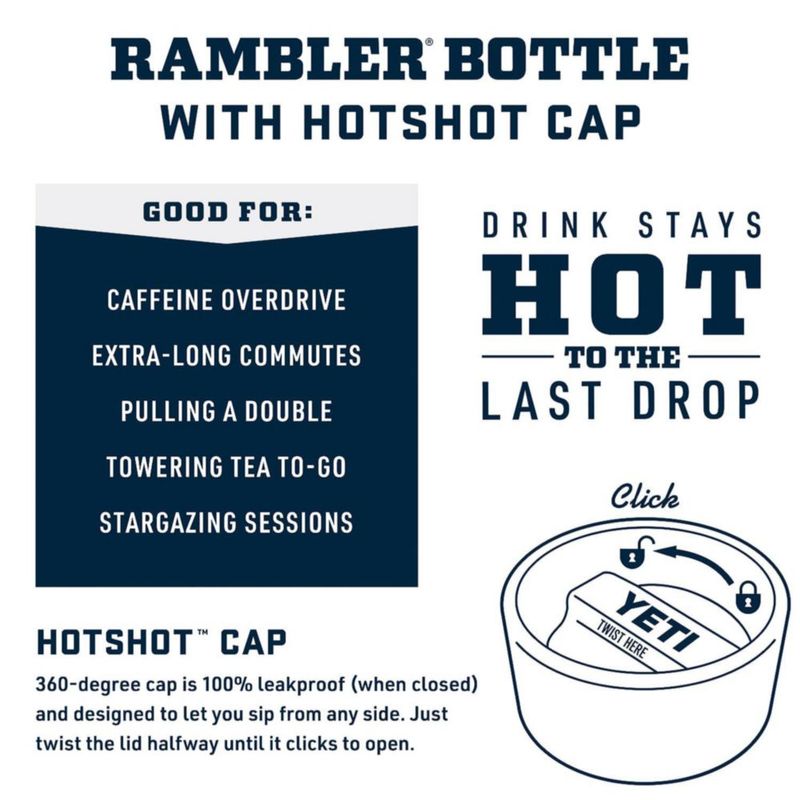Vaso Yeti Rambler Hot Shot Rescue Red 500 ml