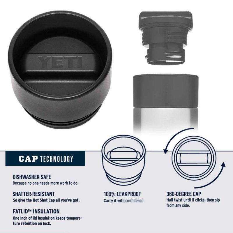 Vaso Yeti Rambler Hot Shot Rescue Red 500 ml