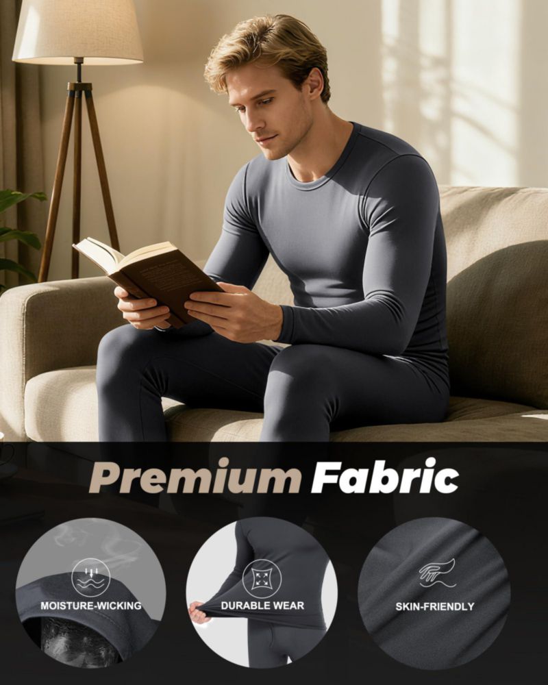 Ropa interior térmica WEERTI forrada de polar en color carbón