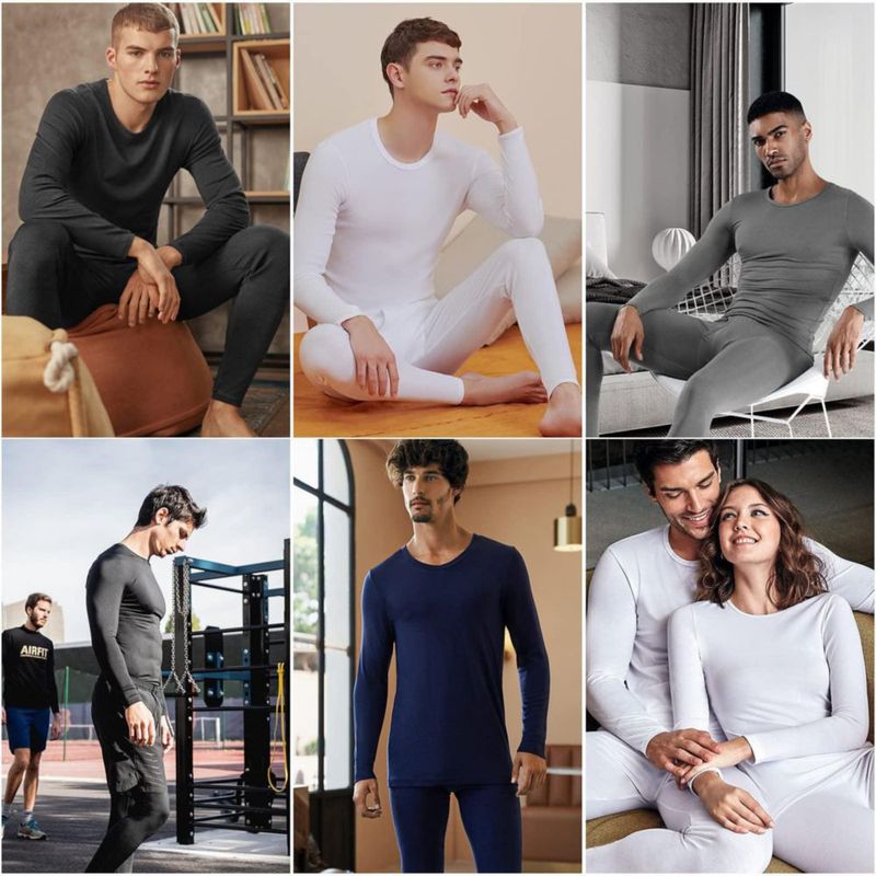 Ropa interior térmica WEERTI forrada de polar en color carbón
