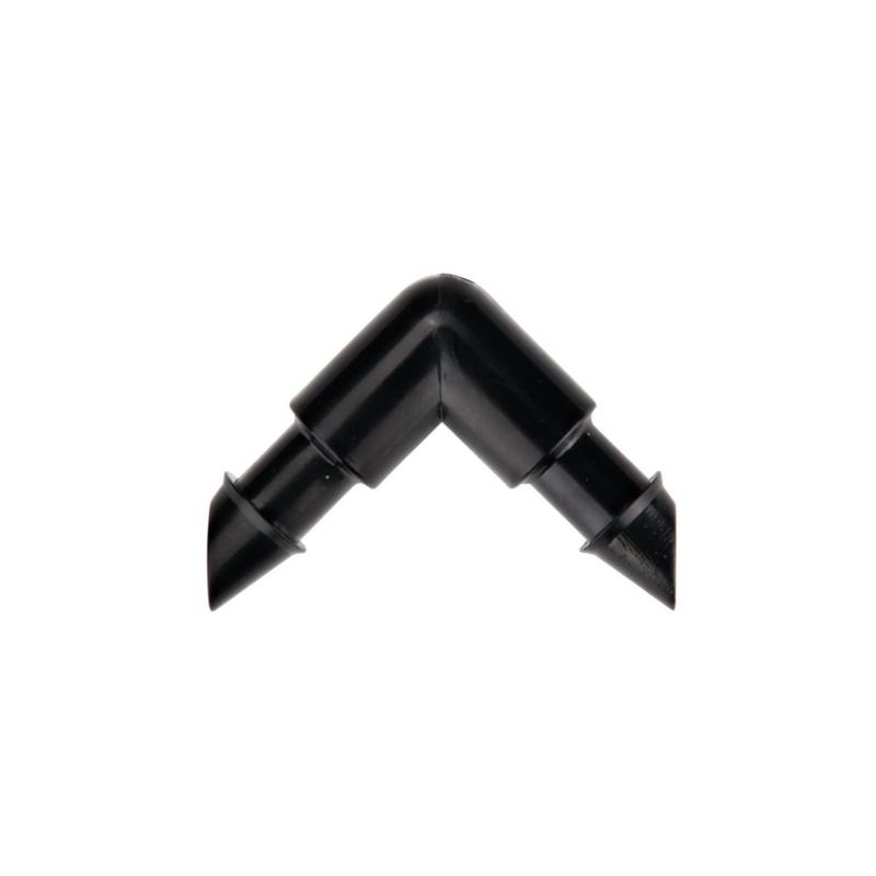 Codo con púas Raindrip R314CT para irrigación paquete de 5 unidades 1/4 pulgadas