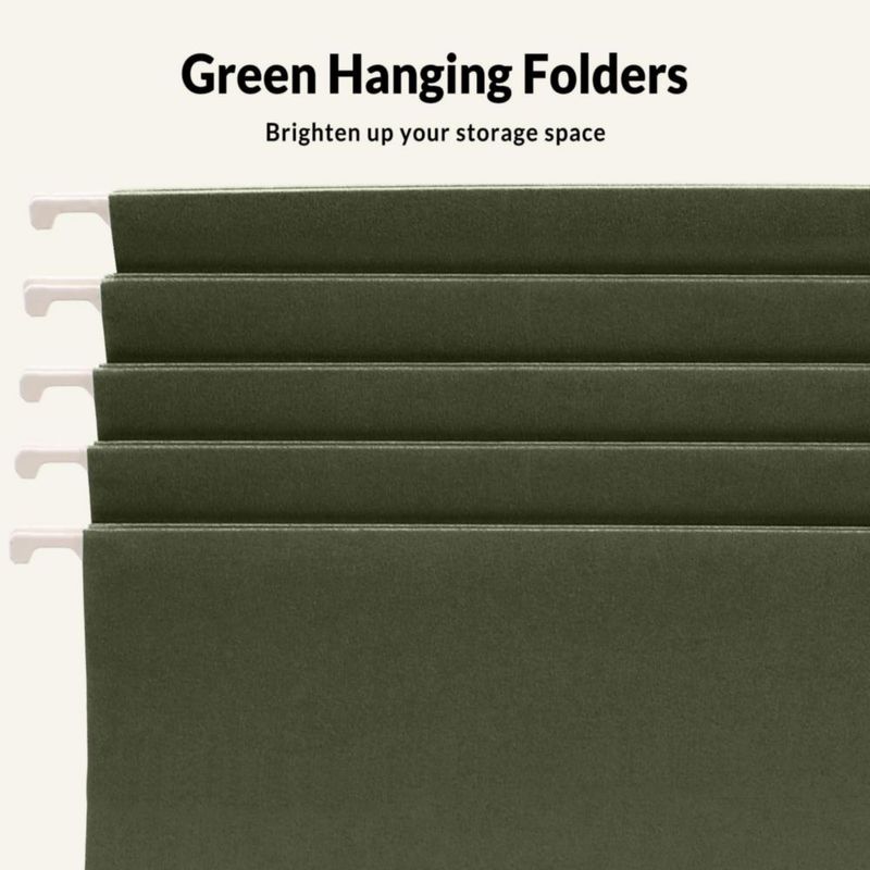 Carpeta colgante SUNEE paquete de 100 tamaño carta verde