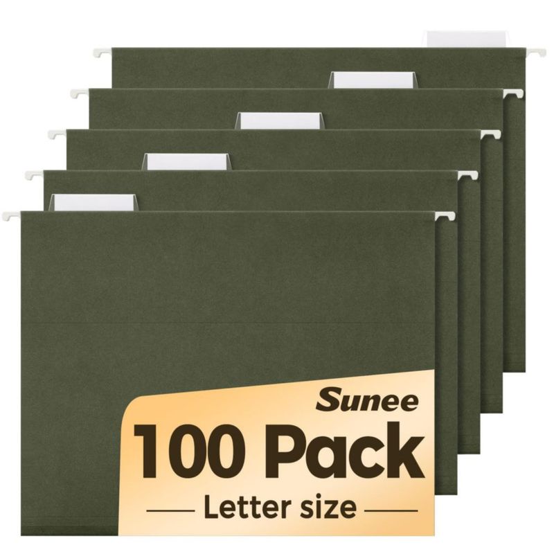 Carpeta colgante SUNEE paquete de 100 tamaño carta verde
