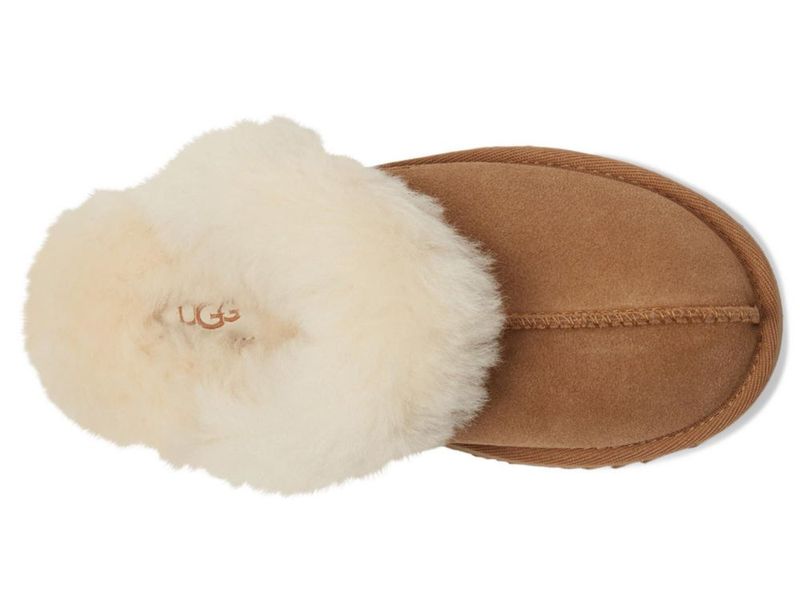 Pantufla UGG Kids K Disquette color Castaña talla 2