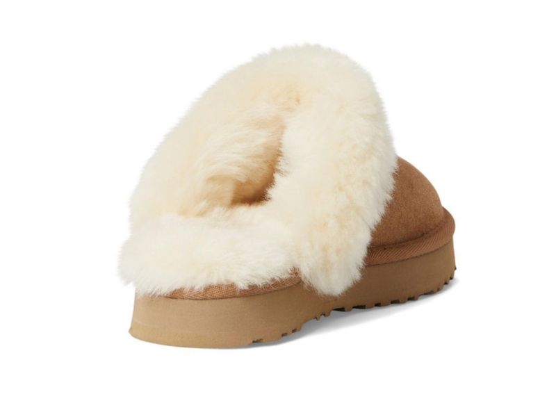 Pantufla UGG Kids K Disquette color Castaña talla 2