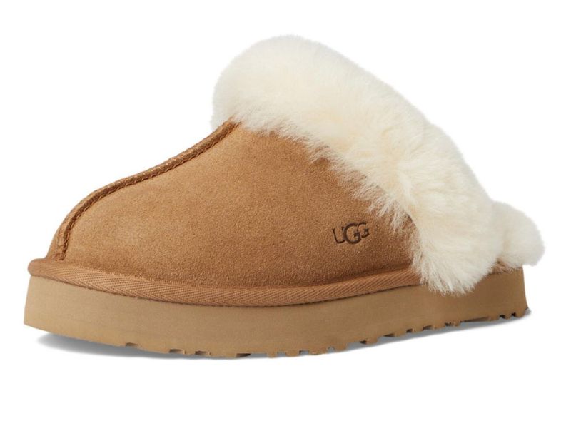 Pantufla UGG Kids K Disquette color Castaña talla 2