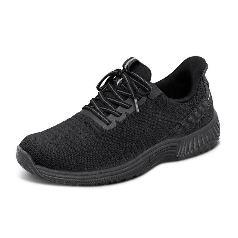 Zapatilla Orthofeet Kita para mujer talla 10 ancha color negro total