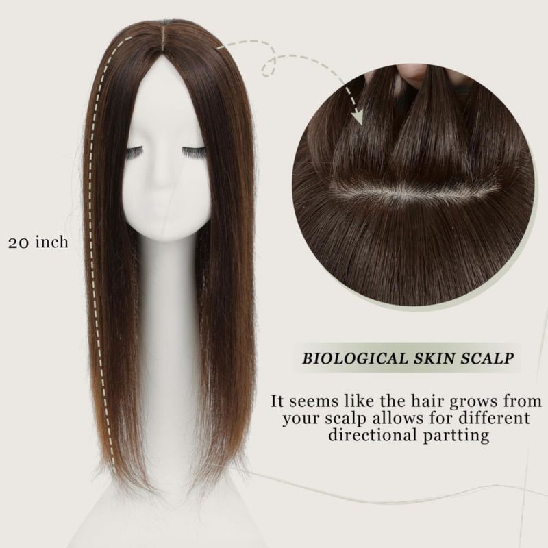 Extensión de Cabello Humano Aimeolyn 50 cm Sin Flequillo