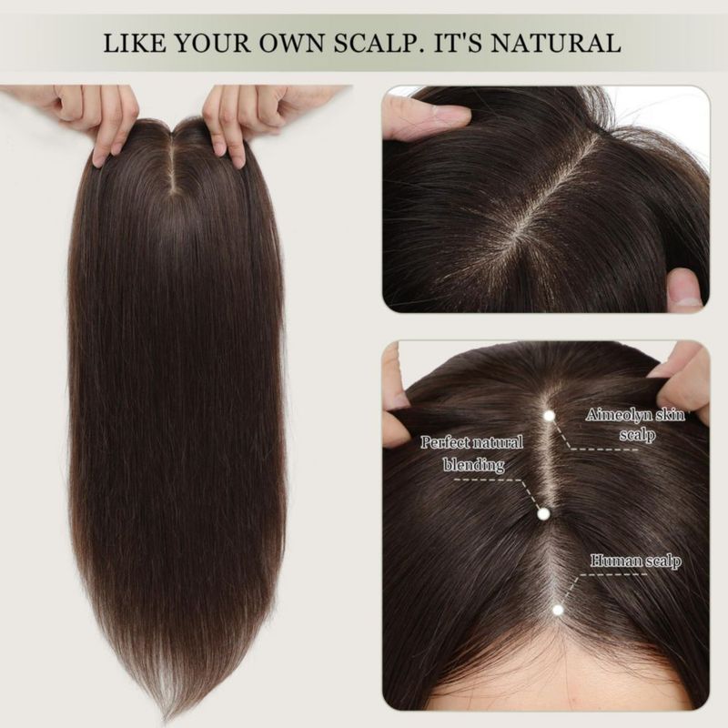 Extensión de Cabello Humano Aimeolyn 50 cm Sin Flequillo