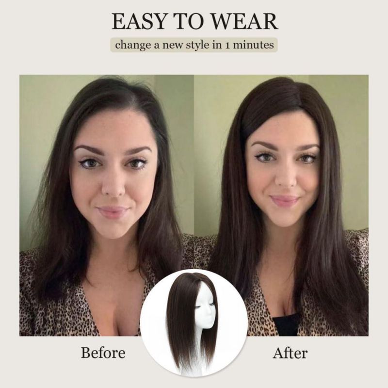 Extensión de Cabello Humano Aimeolyn 50 cm Sin Flequillo