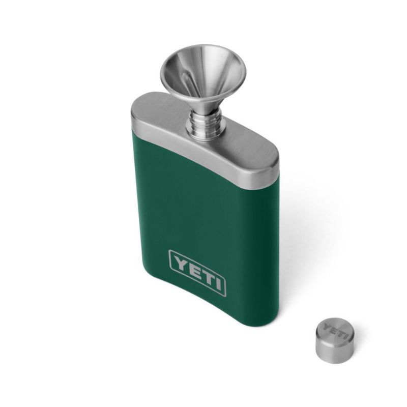 Hip Flask YETI de acero inoxidable con embudo 7 onzas color verde