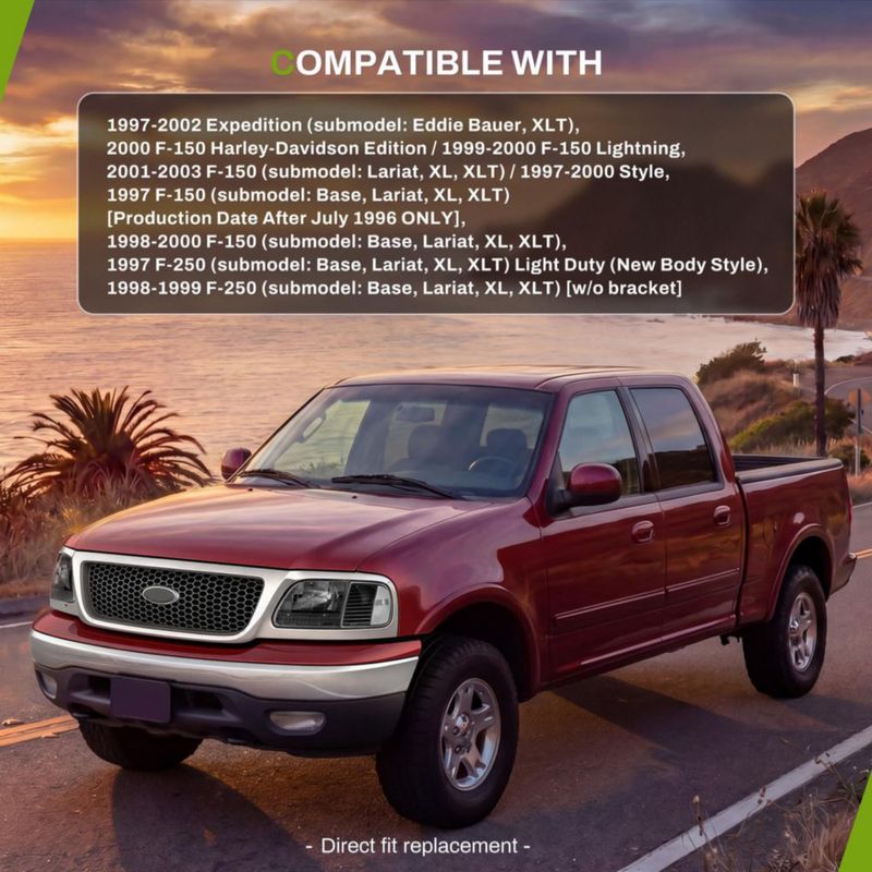 Conjunto de faros AUTOSAVER88 Ford F-150 1997-2003
