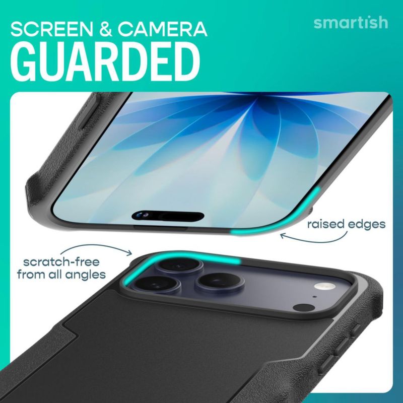 Funda Smartish para iPhone 18/17 Pro Max MagSafe negra