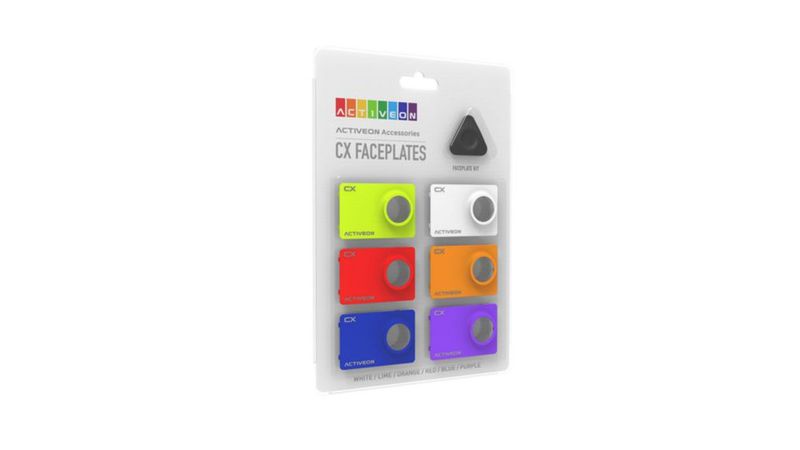Placas frontales ACTIVEON CX 6 colores (negras)