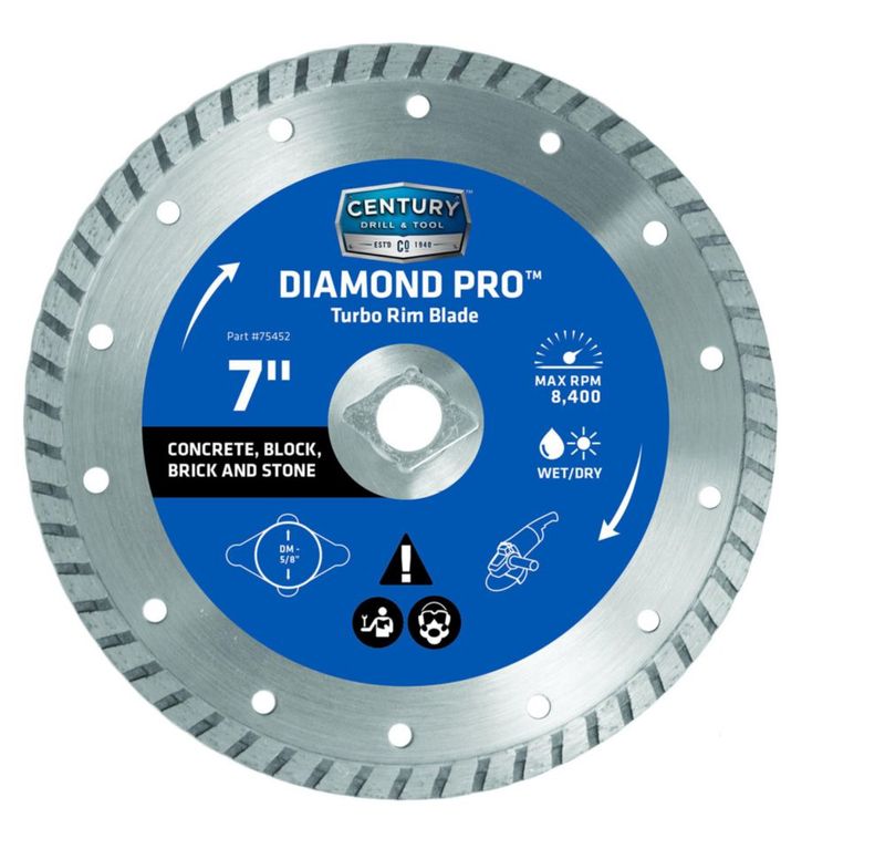 Hoja de sierra Century Drill 75452 Diamond Pro de 7 pulgadas