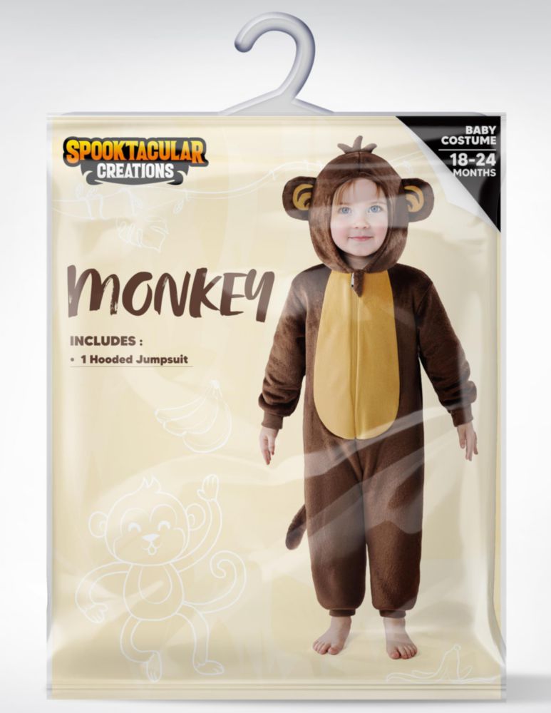 Disfraz de Mono Spooktacular Creations 3T Marrón