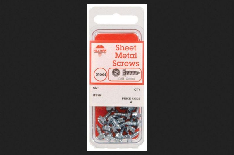 Tornillos Hillman 3/8 pulg. L Ranura con Arandela Hexagonal Zincado 20 uds