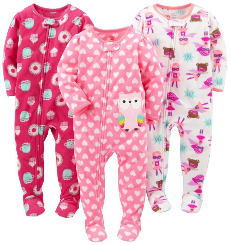 Pack de 3 pijamas de una pieza Simple Joys by Carter's 12 meses