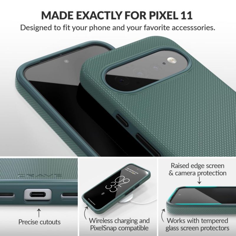 Funda Crave Pixel 11 Verde Bosque Pixelsnap