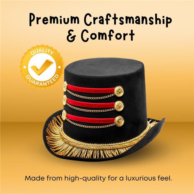 Sombrero de Maestro de Ceremonias Dress Up America 58 cm Talla Adulto