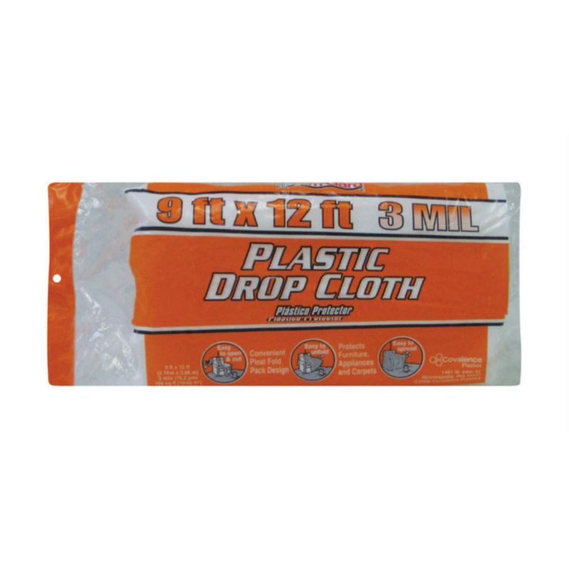 Drop Cloth Berry Plastics 9 x 12 pies (274 x 366 m) 3 mil