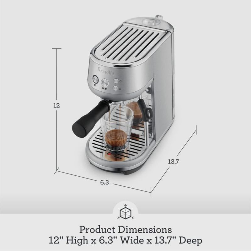 Máquina de café espresso Breville Bambino BES450BSS de acero inoxidable