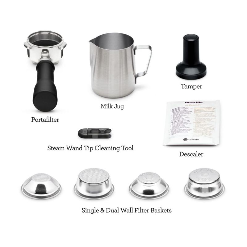 Máquina de café espresso Breville Bambino BES450BSS de acero inoxidable