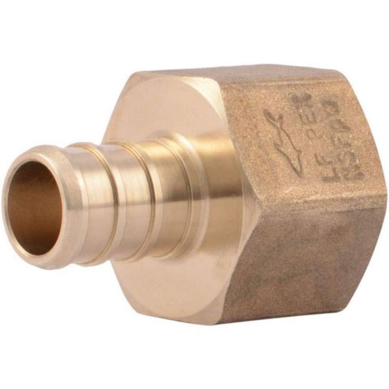 Adaptador hembra de latón prensado SharkBite de 1/2 pulgada PEX paquete de 10