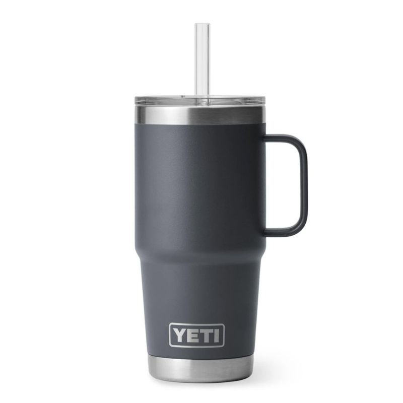 Taza YETI Rambler de 750 ml con tapa de pajita de acero con aislamiento al vacío