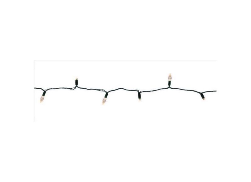 Cadena de luces LED C6 para Navidad color blanco cálido para celebraciones 76 m