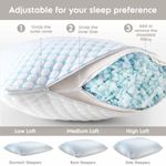 Almohada Nestl King Size Refrigerante - Pack de 4 de Espuma de Memoria