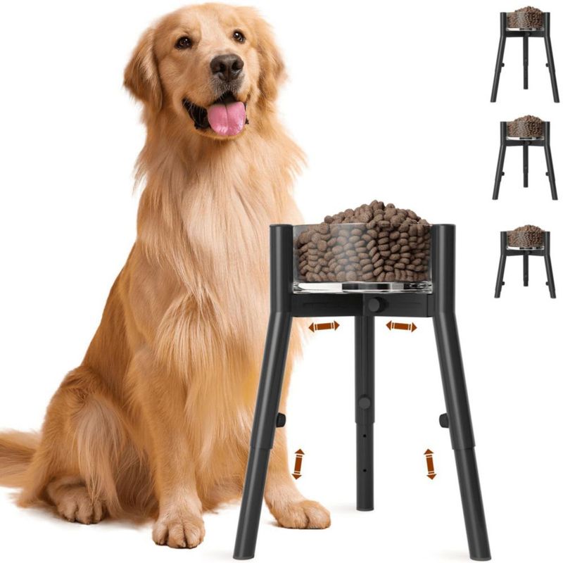 Soporte para Cuenco de Perro TIDANT 18‑27 cm Altura Ajustable