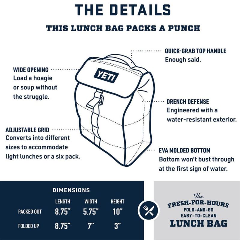 Bolsa de almuerzo YETI Daytrip plegable color lima