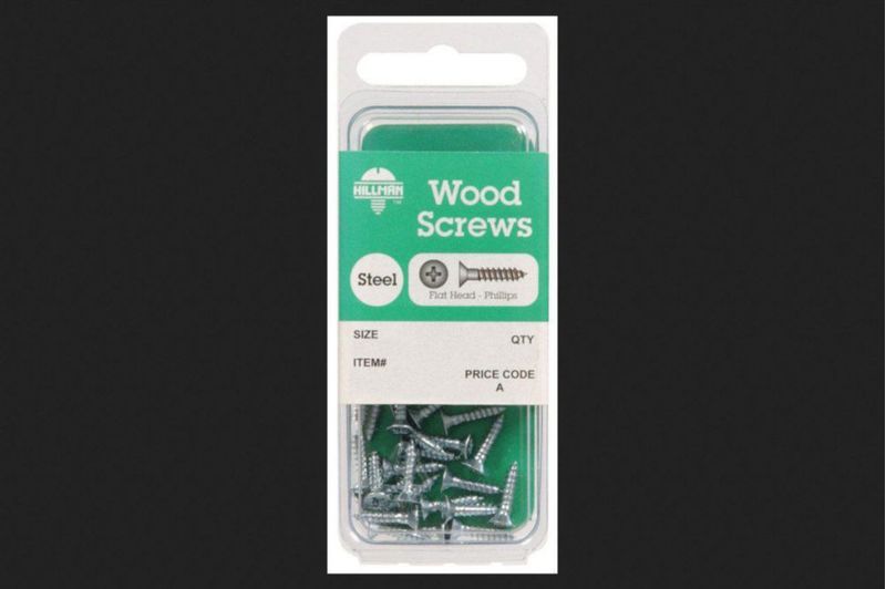 Tornillos para madera Hillman No.6 x 5 cm de cabeza plana Phillips