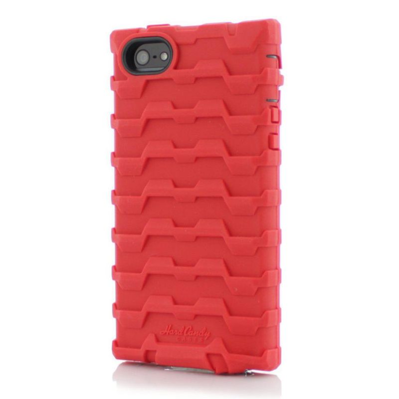 Funda de silicona Hard Candy Shock Drop roja para iPhone 5/5s