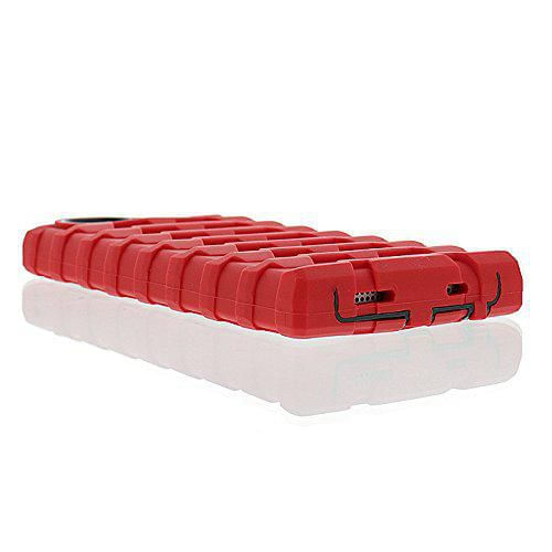 Funda de silicona Hard Candy Shock Drop roja para iPhone 5/5s