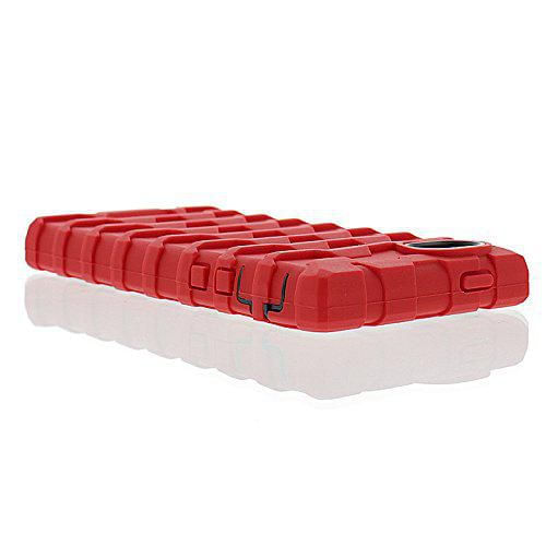 Funda de silicona Hard Candy Shock Drop roja para iPhone 5/5s