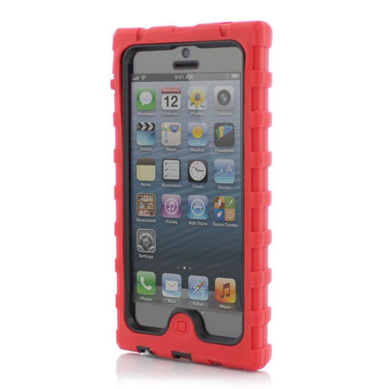 Funda de silicona Hard Candy Shock Drop roja para iPhone 5/5s