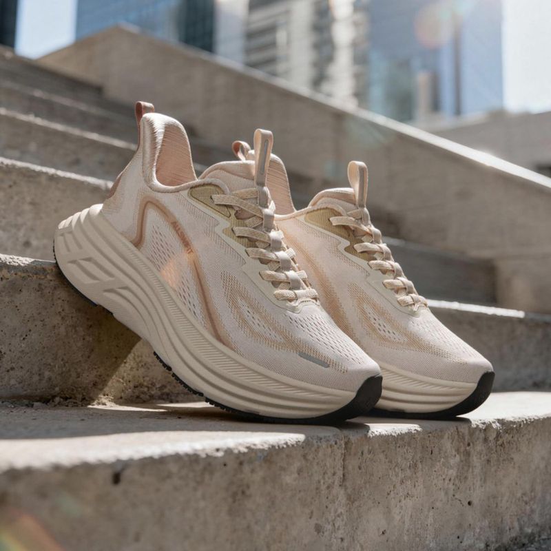 Zapatillas de caminar ALLSWIFIT talla 10 beige sin cordones