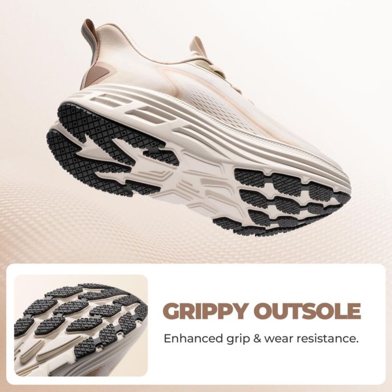 Zapatillas de caminar ALLSWIFIT talla 10 beige sin cordones