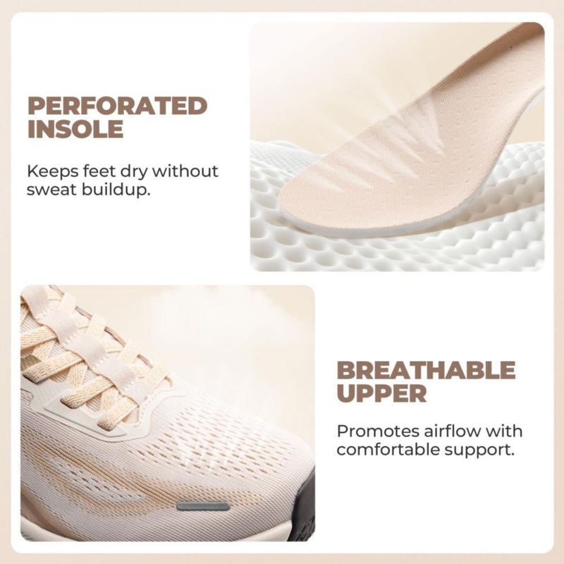 Zapatillas de caminar ALLSWIFIT talla 10 beige sin cordones