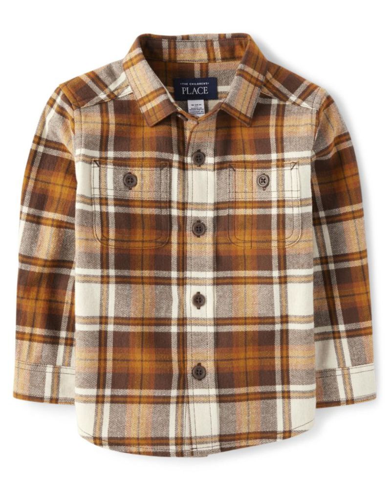 Camisa de franela a cuadros 4T para niños – The Children’s Place