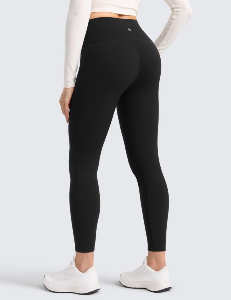 Leggings CRZ YOGA con forro polar 64 cm negro talla mediana