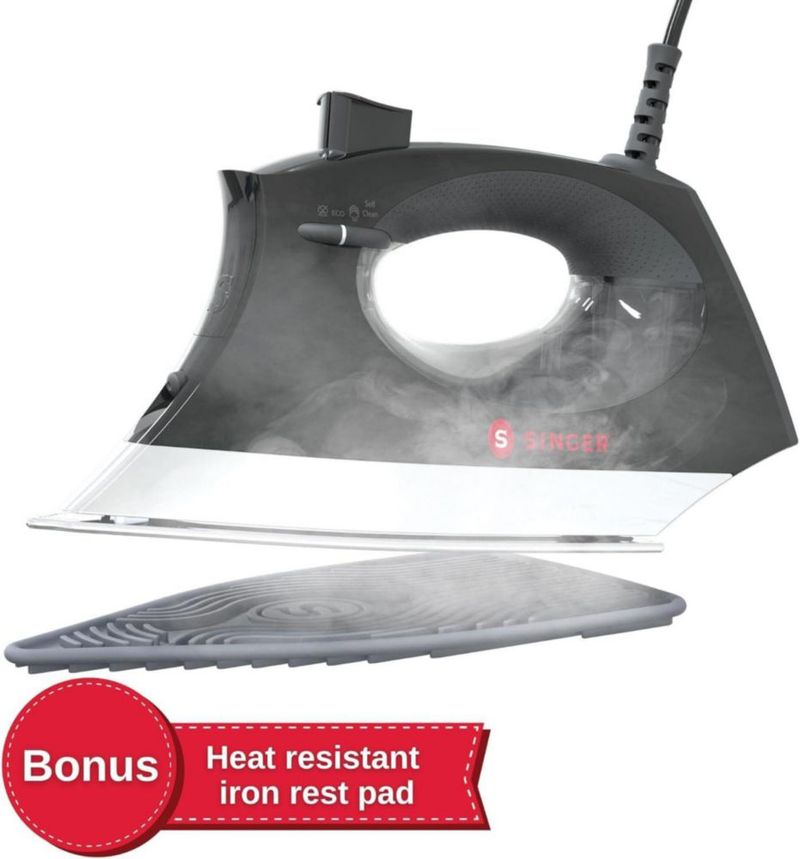 Plancha de vapor SINGER SteamCraft Plus 2.0 1800 W 300 ml negra