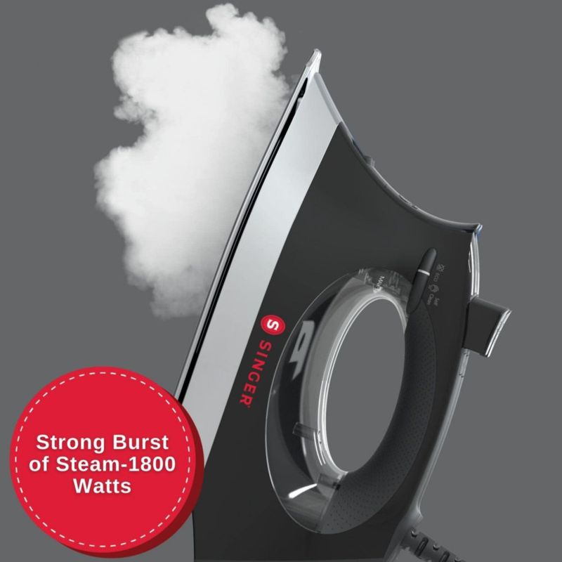Plancha de vapor SINGER SteamCraft Plus 2.0 1800 W 300 ml negra