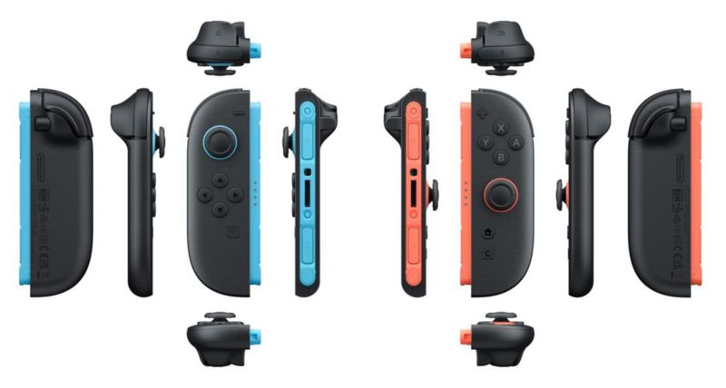 Controlador Nintendo Joy-Con 2 (L)/(R) Azul claro/Rojo claro