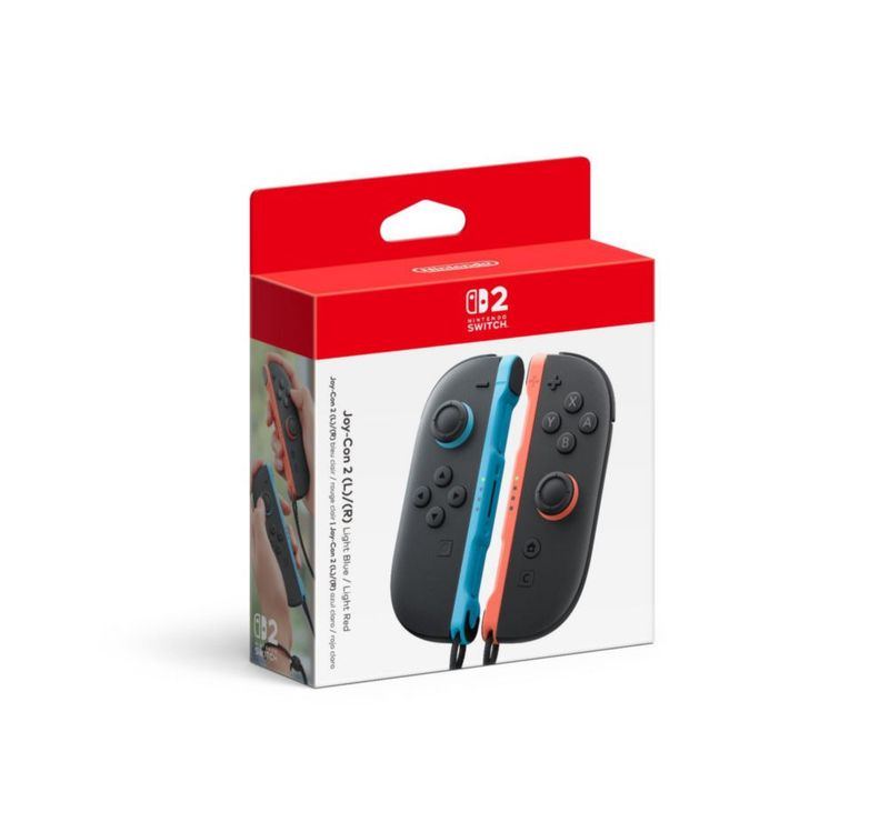 Controlador Nintendo Joy-Con 2 (L)/(R) Azul claro/Rojo claro